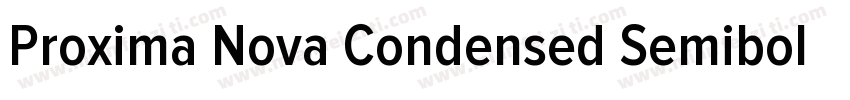 Proxima Nova Condensed Semibold字体转换